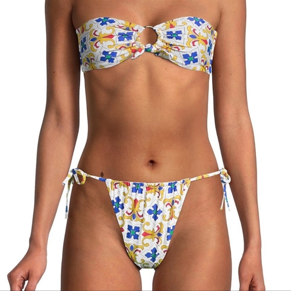 WeWoreWhat Pearl Tile Bikini